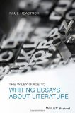 Wiley Guide to Writing Essays about Literature  cover art
