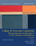 College and University Curriculum Placing Learning at the Epicenter of Courses, Programs and Institutions cover art