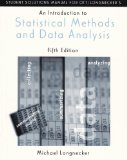 Introduction to Statistical Methods and Data Analysis 5th 2002 9780534371234 Front Cover