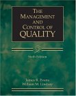 Management and Control of Quality 6th 2004 9780324202236 Front Cover