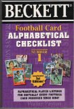 Beckett Football Card Alphabetical Checklist No. 1 1997 9780676601237 Front Cover