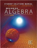 Student Solutions Manual for Aufmann/Lockwood's Beginning Algebra with Applications, 8th  cover art