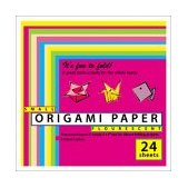 Origami Paper - Fluorescent Colors - 6 3/4 - 48 Sheets Tuttle Origami Paper: Origami Sheets Printed with 6 Different Colors: Instructions for 6 Projects Included 2003 9780804835244 Front Cover