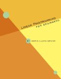 Linear Programming for Beginners 2010 9780557386246 Front Cover