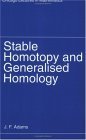 Stable Homotopy and Generalised Homology  cover art