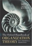 Oxford Handbook of Organization Theory Meta-Theoretical Perspectives cover art