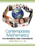 Contemporary Mathematics for Business and Consumers 6th 2011 9780538481250 Front Cover