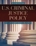 U. S. Criminal Justice Policy a Contemporary Reader 2nd 9781284020250 Front Cover