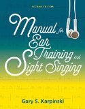 Manual for Ear Training and Sight Singing 2nd 9780393614251 Front Cover