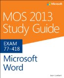 MOS 2013 Study Guide for Microsoft Word  cover art