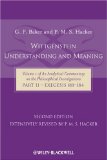 Wittgenstein Understanding and Meaning An Analytical Commentary on the Philosophical Investigations cover art