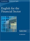 English for the Financial Sector Teacher's Book  9780521547260 Front Cover