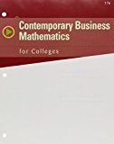 Contemporary Business Mathematics for Colleges + Cengagenow, 1-term Access:  cover art