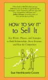 How to Say It to Sell It Key Words, Phrases, and Strategies to Build Relationships, Boost Revenue, and Beat the Competition 2008 9780735204263 Front Cover