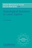 Homological Questions in Local Algebra 1990 9780521315265 Front Cover