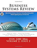 Business Systems Review - ISSN 2280-3866 International Symposium. the ECONOMIC CRISIS: TIME for a PARADIGM SHIFT ~ TOWARDS a SYSTEMS APPROACH 2013 9781482682267 Front Cover