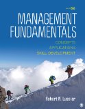 Management Fundamentals Concepts, Applications, and Skill Development cover art
