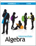 Intermediate Algebra  cover art