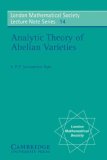 Analytic Theory of Abelian Varieties 1974 9780521205269 Front Cover