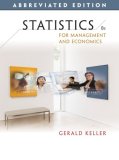 Statistics for Management and Economics, Abbreviated Edition (with CD-ROM) 8th 2008 9780324594270 Front Cover