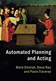 Automated Planning and Acting:  9781107037274 Front Cover
