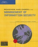 Readings and Cases in the Management of Information Security 2005 9780619216276 Front Cover