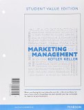 Marketing Management, Student Value Edition Plus MyMarketingLab with Pearson EText -- Access Card Package 15th 9780134361277 Front Cover