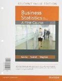 Business Statistics: A First Course, Value Edition cover art