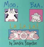Moo, Baa, la la La! Oversized Lap Board Book  9780689870279 Front Cover