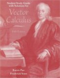 Vector Calculus Study Guide and Solutions Manual 5th 9780716705284 Front Cover