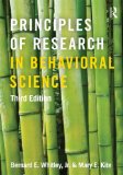 Principles of Research in Behavioral Science Third Edition cover art