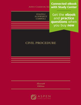 Civil Procedure 11th 9781543856286 Front Cover