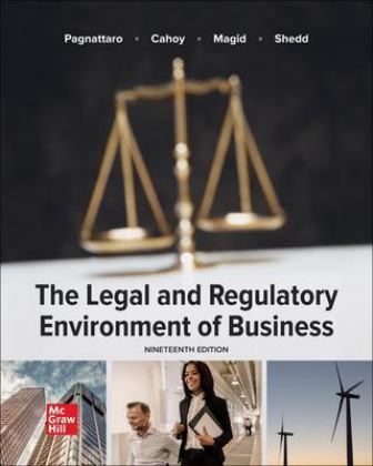 Legal and Regulatory Environment of Business  9781260734287 Front Cover