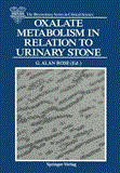 Oxalate Metabolism in Relation to Urinary Stone 2012 9781447116288 Front Cover