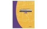 Saxon Math 8/7 Homeschool Solutions Manual 3rd 9781591413288 Front Cover