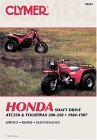 Clymer Honda ATC250 and FourTrax 200-250, 1984-1987 Maintenance, Troubleshooting, Repair 2nd 9780892874293 Front Cover