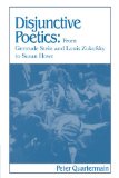 Disjunctive Poetics From Gertrude Stein and Louis Zukofsky to Susan Howe 2009 9780521101301 Front Cover