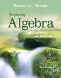 Beginning Algebra with Applications and Visualization  cover art