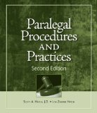 Paralegal Procedures and Practices 2nd 2009 Revised  9781428376304 Front Cover