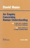 Enquiry Concerning Human Understanding With Hume's Abstract of a Treatise of Human Nature and a Letter from a Gentleman to His Friend in Edinburgh 2nd 9780872202306 Front Cover