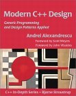 Modern C++ Design Generic Programming and Design Patterns Applied  9780201704310 Front Cover