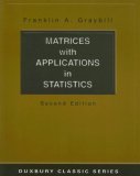 Matrices with Applications in Statistics 2nd 2001 Revised  9780534401313 Front Cover