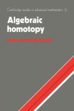 Algebraic Homotopy 2008 9780521055314 Front Cover