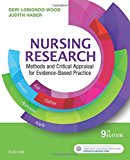 Nursing Research Methods and Critical Appraisal for Evidence-Based Practice 9th 9780323431316 Front Cover
