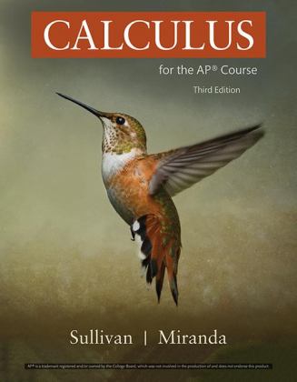 Calculus for the APï¿½ Course 3rd 9781319244316 Front Cover
