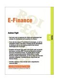 E-Finance Finance 05. 03 2002 9781841123318 Front Cover