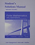 Student Solutions Manual for Finite Mathematics with Applications in the Management, Natural and Social Sciences  cover art