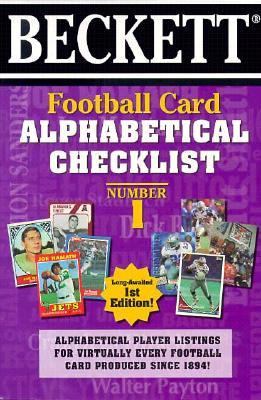 Beckett Football Card Alphabetical Checklist 1998 9781887432320 Front Cover