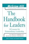 Handbook for Leaders 24 Lessons for Extraordinary Leaders  9780071435321 Front Cover
