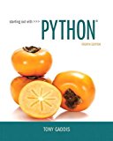 Starting Out With Python:  9780134444321 Front Cover